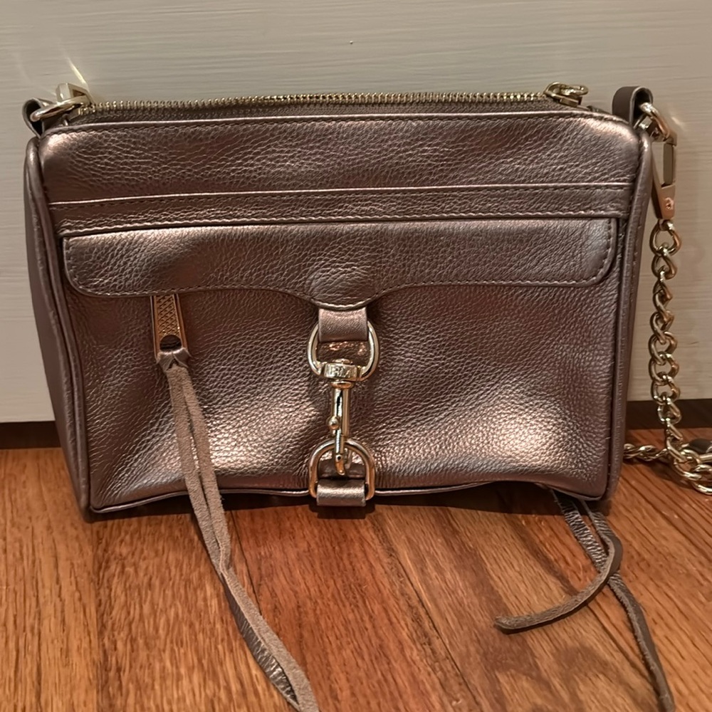 REBECCA MINKOFF BRONZE CROSSBODY - lightly used